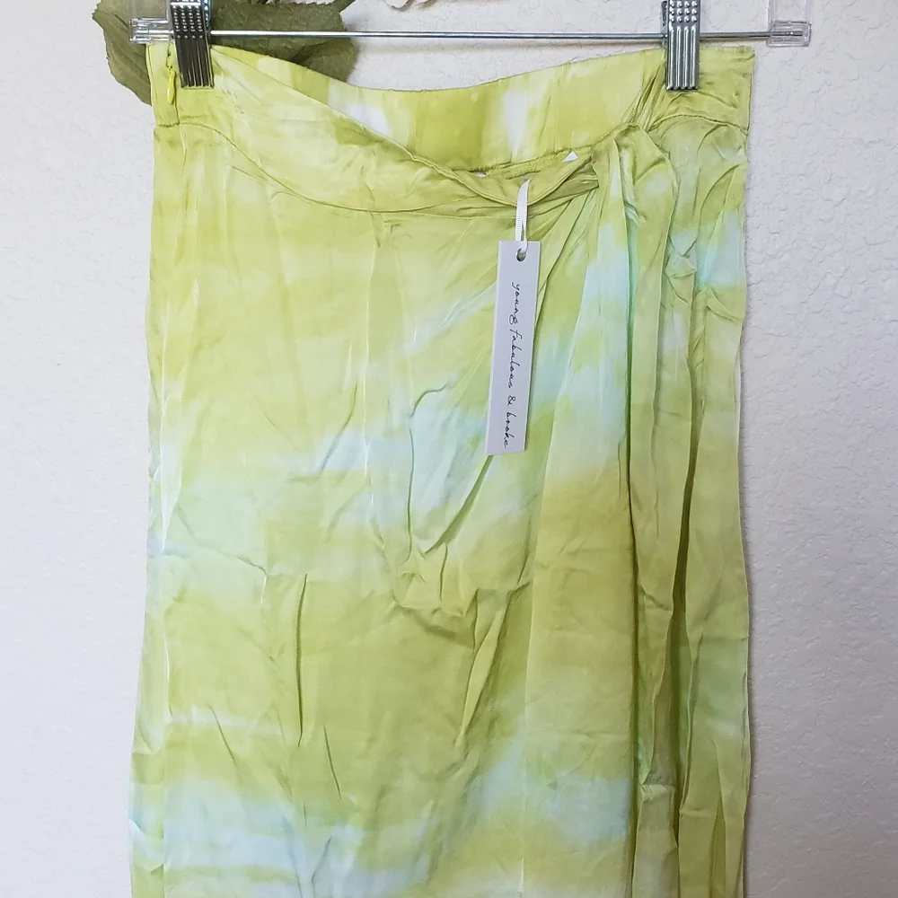 YFB Savanna Twist Tie Dye Midi Skirt NWT - Picture 3 of 6